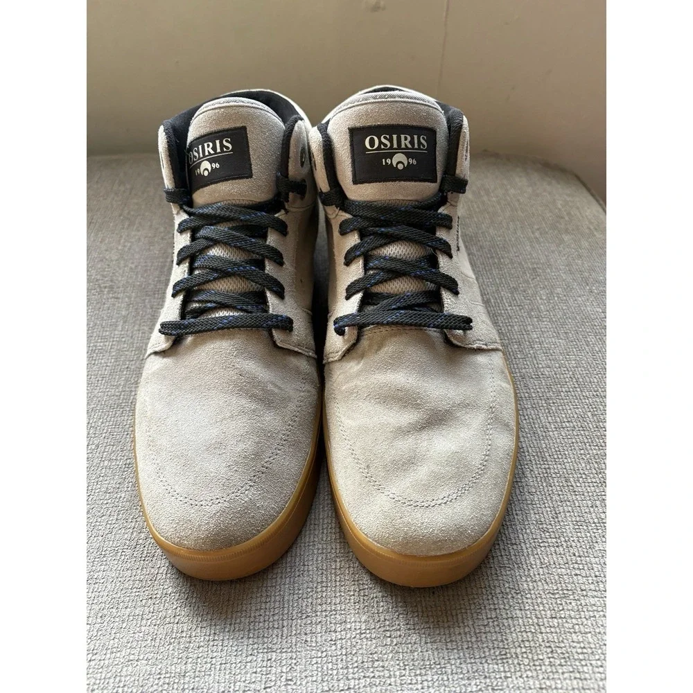 OSIRIS Skate Shoes Helix Men's Size 13 High Top Beige Tan Canvas  Sneakers